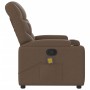 Sillón reclinable con masaje de tela marrón de , Sillones - Ref: Foro24-372457, Precio: 232,88 €, Descuento: %