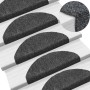 Stair mat 15 units punched fabric 65x21x4cm dark gray by vidaXL, Stair mats - Ref: Foro24-132697, Price: 39,88 €, Discount: %