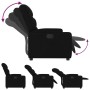 Sillón reclinable de tela negro de , Sillones - Ref: Foro24-372443, Precio: 233,14 €, Descuento: %