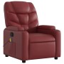 Reclining massage armchair in synthetic red wine leather by , Armchairs - Ref: Foro24-372476, Price: 261,02 €, Discount: %