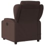 Dark brown fabric reclining massage chair by , Armchairs - Ref: Foro24-372420, Price: 253,82 €, Discount: %