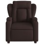 Dark brown fabric reclining massage chair by , Armchairs - Ref: Foro24-372420, Price: 253,82 €, Discount: %