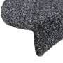 Stair mat 15 units punched fabric 65x21x4cm dark gray by vidaXL, Stair mats - Ref: Foro24-132697, Price: 39,88 €, Discount: %