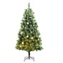 Árbol de Navidad artificial con bisagras 300 LED y bolas 240 cm de , Arboles de navidad - Ref: Foro24-3210422, Precio: 210,41...