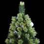 Árbol de Navidad artificial con bisagras 300 LED y bolas 240 cm de , Arboles de navidad - Ref: Foro24-3210422, Precio: 210,41...