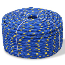 8 mm blue 100 m polypropylene marine rope by vidaXL, Ropes and metal cords - Ref: Foro24-91295, Price: 32,99 €, Discount: %