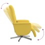 Light yellow fabric massage recliner with footrest by , Armchairs - Ref: Foro24-356581, Price: 231,35 €, Discount: %