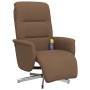 Brown fabric massage recliner with footrest by , Armchairs - Ref: Foro24-356576, Price: 233,99 €, Discount: %