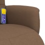 Brown fabric massage recliner with footrest by , Armchairs - Ref: Foro24-356576, Price: 233,99 €, Discount: %