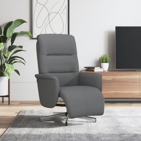 Recliner armchair with footrest in dark gray fabric by , Armchairs - Ref: Foro24-356562, Price: 199,99 €, Discount: %