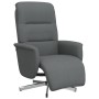 Sillón reclinable con reposapiés tela gris oscuro de , Sillones - Ref: Foro24-356562, Precio: 199,99 €, Descuento: %