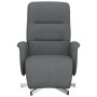 Sillón reclinable con reposapiés tela gris oscuro de , Sillones - Ref: Foro24-356562, Precio: 199,99 €, Descuento: %