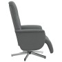 Sillón reclinable con reposapiés tela gris oscuro de , Sillones - Ref: Foro24-356562, Precio: 199,99 €, Descuento: %