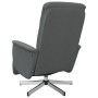 Sillón reclinable con reposapiés tela gris oscuro de , Sillones - Ref: Foro24-356562, Precio: 199,99 €, Descuento: %