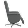 Dark gray fabric reclining massage chair with footrest by , Armchairs - Ref: Foro24-356574, Price: 196,21 €, Discount: %