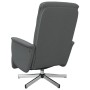 Sillón reclinable de masaje con reposapiés tela gris oscuro de , Sillones - Ref: Foro24-356574, Precio: 196,21 €, Descuento: %