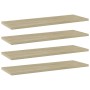 Shelf shelf 4 units Sonoma oak plywood 60x20x1.5cm by , Shelves - Ref: Foro24-805224, Price: 22,49 €, Discount: %