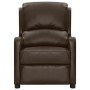 Shiny Brown Faux Leather Recliner by , Electric massage chairs - Ref: Foro24-339043, Price: 187,70 €, Discount: %