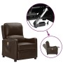 Sillón elevable de masaje de cuero artificial marrón brillo de , Sillones de masaje eléctricos - Ref: Foro24-3093418, Precio:...