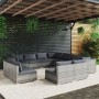 Garden furniture set 11 pieces with gray synthetic rattan cushions by , Garden sets - Ref: Foro24-3102829, Price: 1,00 €, Dis...