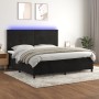 Boxspringbett mit Matratze und LED-Samt in Schwarz, 200 x 200 cm von , Betten und Lattenroste - Ref: Foro24-3136205, Preis: 6...