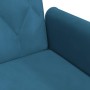 Sofá cama con reposabrazos terciopelo azul de , Sofás - Ref: Foro24-351943, Precio: 255,35 €, Descuento: %