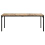 Rough mango wood dining table 200x100x76 cm by , Kitchen and dining tables - Ref: Foro24-321976, Price: 396,58 €, Discount: %