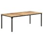 Rough mango wood dining table 200x100x76 cm by , Kitchen and dining tables - Ref: Foro24-321976, Price: 396,58 €, Discount: %