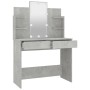 Concrete gray LED dressing table 96x40x142 cm by , Bedroom Dressers - Ref: Foro24-808823, Price: 177,99 €, Discount: %