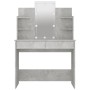 Concrete gray LED dressing table 96x40x142 cm by , Bedroom Dressers - Ref: Foro24-808823, Price: 177,99 €, Discount: %