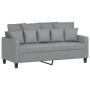 Sofagarnitur mit Kissen 3-teilig aus hellgrauem Stoff von , Sofas - Ref: Foro24-3201656, Preis: 522,16 €, Rabatt: %