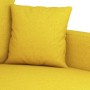 Juego de sofás con cojines 3 piezas tela amarillo claro de , Sofás - Ref: Foro24-3201661, Precio: 522,99 €, Descuento: %