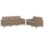 Cappuccino synthetic leather 2-piece sofa set with cushions by , Sofas - Ref: Foro24-3201764, Price: 510,99 €, Discount: %