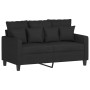 Sofagarnitur mit Kissen 2-teilig aus schwarzem Stoff von , Sofas - Ref: Foro24-3201668, Preis: 544,68 €, Rabatt: %