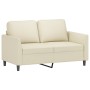 Cream synthetic leather 2-piece sofa set with cushions by , Sofas - Ref: Foro24-3201751, Price: 449,99 €, Discount: %