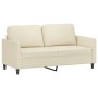 Cream synthetic leather 2-piece sofa set with cushions by , Sofas - Ref: Foro24-3201751, Price: 480,25 €, Discount: %