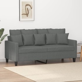 2-seater sofa in dark gray fabric 140 cm by , Sofas - Ref: Foro24-359268, Price: 242,57 €, Discount: %