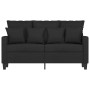 2-Sitzer-Sofa aus schwarzem Stoff, 120 cm von , Sofas - Ref: Foro24-359263, Preis: 229,99 €, Rabatt: %