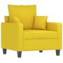 Sofa set with cushions 3 pieces light yellow fabric by , Sofas - Ref: Foro24-3201637, Price: 649,29 €, Discount: %