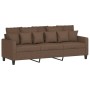 Sofagarnitur mit Kissen 3-teilig aus braunem Stoff von , Sofas - Ref: Foro24-3201635, Preis: 688,53 €, Rabatt: %