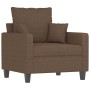 Sofa set with cushions 3 pieces brown fabric by , Sofas - Ref: Foro24-3201635, Price: 688,99 €, Discount: %