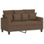 Sofa set with cushions 3 pieces brown fabric by , Sofas - Ref: Foro24-3201635, Price: 688,99 €, Discount: %