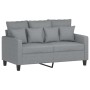 Sofagarnitur mit Kissen 4-teilig aus hellgrauem Stoff von , Sofas - Ref: Foro24-3201640, Preis: 762,14 €, Rabatt: %