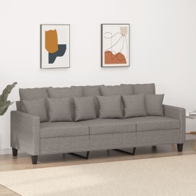 3-seater sofa in taupe gray fabric 180 cm by , Sofas - Ref: Foro24-359282, Price: 313,50 €, Discount: %