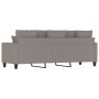 Sofá de 3 plazas de tela gris taupe 180 cm de , Sofás - Ref: Foro24-359282, Precio: 313,09 €, Descuento: %