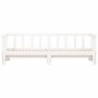 Sofá cama nido madera maciza de pino blanco 90x190 cm de , Camas y somieres - Ref: Foro24-836163, Precio: 182,99 €, Descuento: %