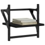 Wall shelves with bars 2 units black 30x25x30 cm by , Shelves and shelves - Ref: Foro24-836233, Price: 19,44 €, Discount: %