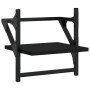 Wall shelves with bars 2 units black 30x25x30 cm by , Shelves and shelves - Ref: Foro24-836233, Price: 19,44 €, Discount: %