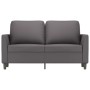 Sofá de 2 plazas de cuero sintético gris 120 cm de , Sofás - Ref: Foro24-359330, Precio: 235,99 €, Descuento: %