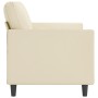 3-seater cream-colored synthetic leather sofa 180 cm by , Sofas - Ref: Foro24-359339, Price: 311,24 €, Discount: %